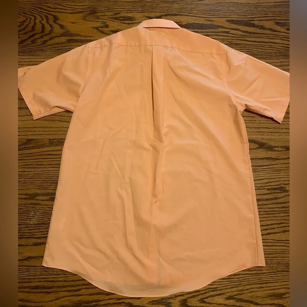 Stafford Classic Fit men’s button up short sleeve dress shirt size 16 - Picture 2 of 9